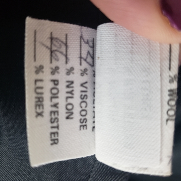 Vtg Bronze Metallic Brocade Sequins Cocktail Dress - Picture 9 of 13